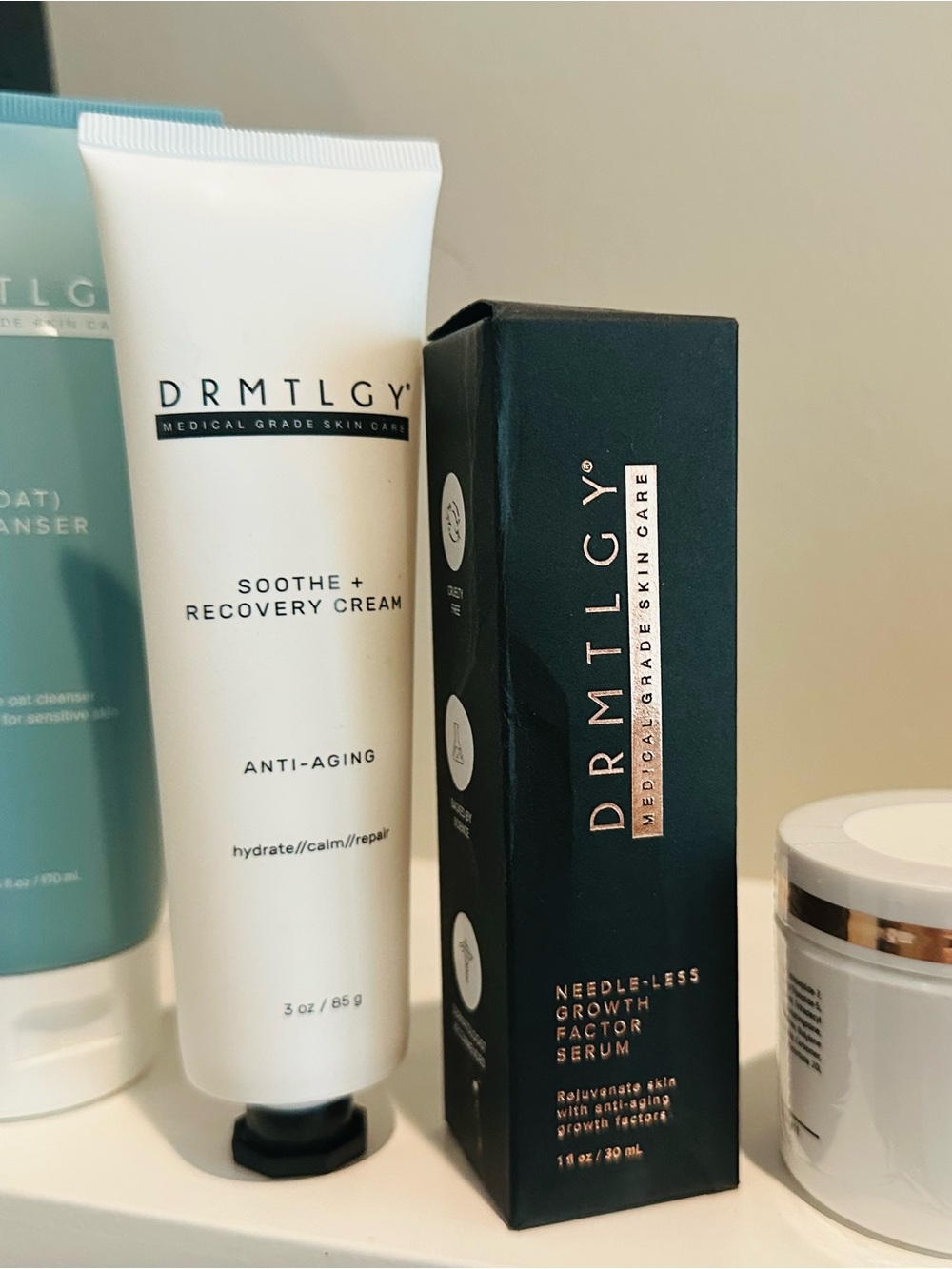 DRMTLGY 4 piece BUNDLE! Needle-less® Growth Factor Serum included!